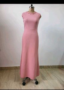 Elegant Pink Maxi Dress