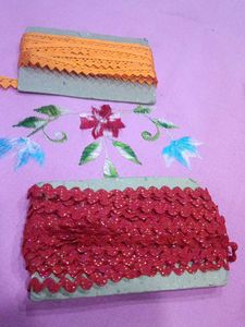 Lace Trim Bundle - Orange &amp; Red