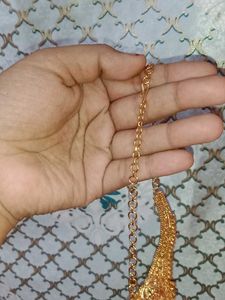 Elegant Beaded Necklace &amp; Gold Plated Chain