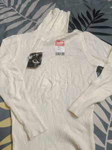 White Turtleneck Sweater