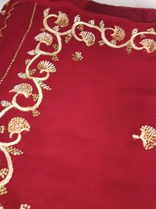 New Maroon Saree