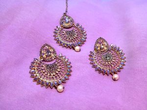 Chandbali Pearl Drop Earrings