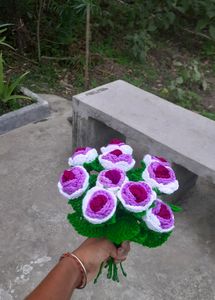 Crochet Tricolour Rose 🌹
