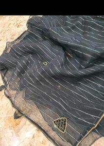 Elegant Striped Saree