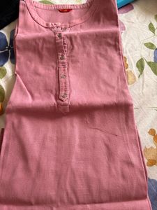W Pink Kurti  - Size 16