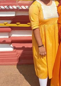 Yellow Embroidered Dress