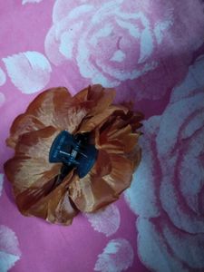 Cute brown color Floral big size Hair Clip