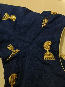 Tussar Silk Stitched Blouse