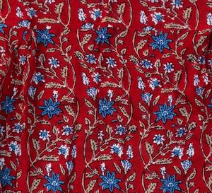 Red Floral Print Top