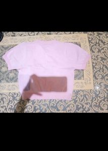baby pink crop top
