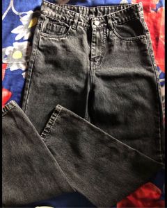 Trendy Wide Leg Jeans High Waisted