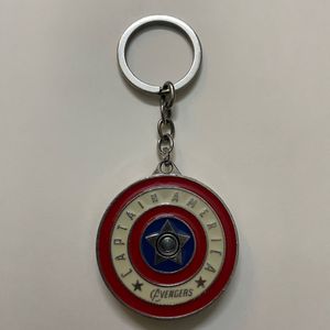 Captain America Shield Metal Spinner Keychain