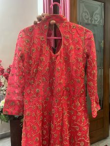 gown with dupatta n margin inside