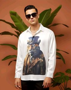 Tiger Print Long Sleeve Shirt