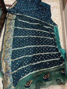 Flared Embroidered Lehenga Saree