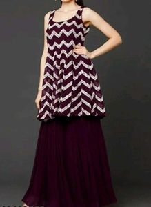Plazzo Suit Dress (3 Piece)