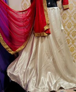 Gorgeous Lehenga Choli Set... blouse velvet fabric