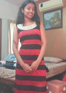 Striped Sleeveless Party Dress