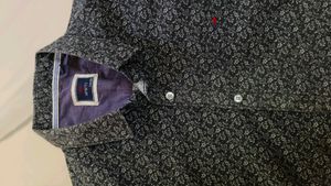Charcol Black White Printed Design