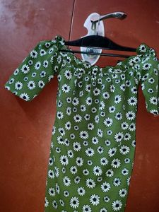 Women Olive Green Tee