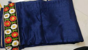 Vicitra Silk Saree With Blouse