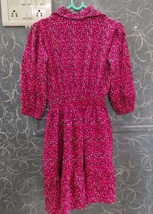 Pink Patterned Shirtdress From GRECIILOOKS
