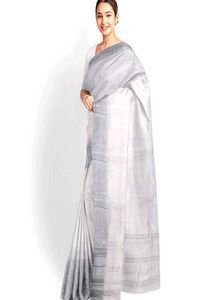 Elegant White Saree