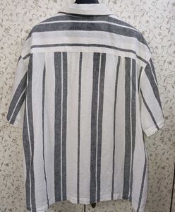 H&amp;M Regular Fit Linen Blend Shirt