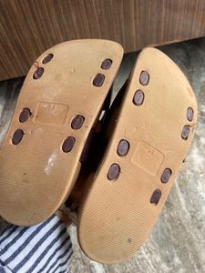 Brown Buckle Sandals