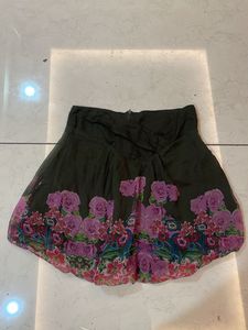 Floral Print Skirt