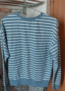 Striped Long Sleeve Sweatshirt