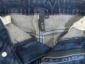 Westside Distressed Hem Denim Jeans