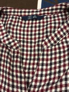 Checkered Long Sleeve Blouse