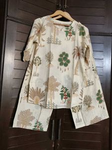 Garden Breeze White Botanical Cotton Co-ord Set