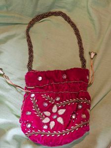 Pink Heavy Potli