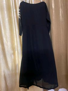 Black Embroided Kurti Lehnga Set