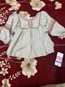 Desi White Frock