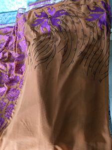 2 Combo Sarees-Mustard&amp;MagentaEmbroidery+SuperNet