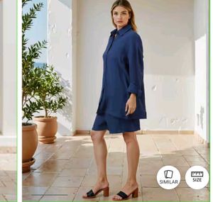 Blue Shirt & Shorts Set