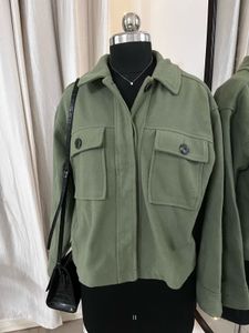 Oversized SeaGreen Woollen Jacket