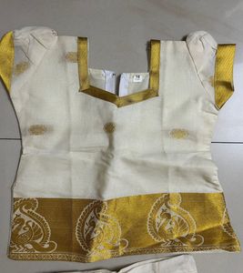Baby Girl Traditional Wear Golden White