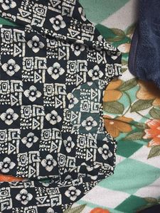 Patterned Black kurti