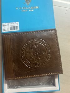 U.S. Polo Assn. Brown Leather Wallet