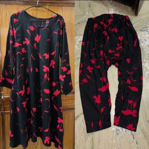 Floral Print kurta with Pants