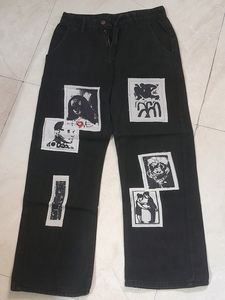 Unisex Grunge Urbanic Black Jeans