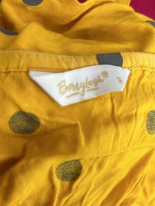 Mustard Yellow Printed Casual Jumpsuit (Women)