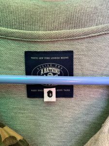 BAPE Grey Polo Shirt