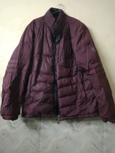 Burgundy Puffer Jacket