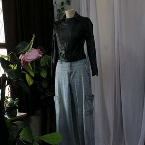 Vintage Black Leather Jacket