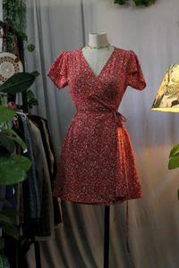 Floral Wrap Dress